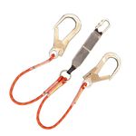 Image of the Abtech Safety 1.25m TWIN Fall Arrest Rope Lanyard with KH311 & SSE/SSH 