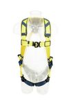 Image of the 3M DBI-SALA Delta Comfort Quick Connect Harness Yellow, Small with back d-ring