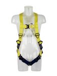 Image of the 3M DBI-SALA Delta Quick Connect Harness Yellow, Small with front and back d-ring