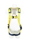 Image of the 3M DBI-SALA Delta Comfort Quick Connect Harness Yellow, Small with front and back d-ring
