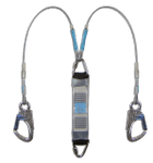 Thumbnail image of the undefined Fixed Length, Twin Legged Energy Absorbing Lanyard 1.50 m, Steel Rope with IKV01 and IKV02