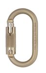 Image of the DMM 10mm Steel Oval Locksafe Gold