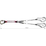 Thumbnail image of the undefined SHOCK ABSORBER LIMITED ROPE DOUBLE 135 cm, 2xHOOK 60 mm