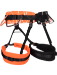 Image of the Mammut 4 Slide Harness vibrant orange black, M-XL