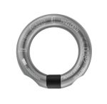 Image of the Petzl  RING OPEN Multidirectional gated ring - Dark gray