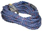 Thumbnail image of the undefined 3-strand twisted co-polymer rope with snap hook & loop, 100 ft, 30.5 m