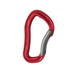 Image of the Wild Country Electron Bent Gate, Gunmetal/Red