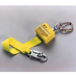 Thumbnail image of the undefined Retractable Web Lanyard with Steel Twist-lock Carabiner & Aluminum Snap Hook, 10 ft, 3 m