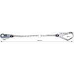 Image of the Camp Safety ROPE LANYARD SINGLE 200 cm with HOOK 53 mm