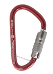 Image of the CMC ProSeries® Aluminum Key-Lock Carabiners, XL ANSI-Gate, Red