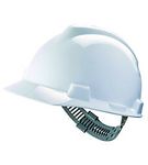 Image of the MSA V-Gard Hard Hat Cap Style White