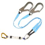Image of the Sar Products Twin Clip Back Lanyard with scaffold hooks