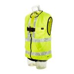 Image of the 3M PROTECTA E200 Standard Vest Style Fall Arrest Harness Black, Small back and front d-ring