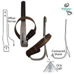Image of the Buckingham BUCKLITE TITANIUM POLE CLIMBERS with Permanent CCA Gaff & Foot Straps