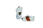 Image of the PMI Fingerless Belay Gloves White/Tan 8.0”
