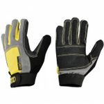 Image of the Kong FULL GLOVES Grey/black/yellow L