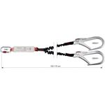 Image of the Camp Safety SHOCK ABSORBER REWIND DOUBLE 120-175 cm, 2x HOOK 110 mm