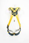 Image of the 3M DBI-SALA Delta Comfort Quick Connect Harness Yellow, Small with front and back d-ring