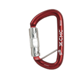 Image of the CMC ProTech Aluminum Key-Lock Carabiner, Auto-Lock, Red w/Keeper