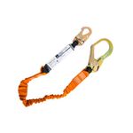 Thumbnail image of the undefined Single Lanyard with Shock Absorber, Black/Orange