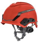 Image of the MSA V-Gard H1 Safety Helmet Novent Red