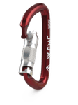 Image of the CMC ProTech Aluminum Key-Lock Carabiner, Auto-Lock, Red