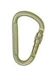 Image of the ISC ISC HMS Steel Carabiner - Screw Locking - Gold