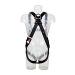Image of the 3M PROTECTA E200 Standard Vest Style Fall Arrest Harness Black, Extra Large with Back D-ring placement