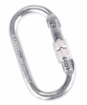 Image of the Ridgegear RGK1 17mm Steel Screwgate Karabiner