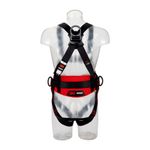 Image of the 3M PROTECTA E200 Comfort Belt Style Fall Arrest Harness Black, Extra Large with pass through chest connection