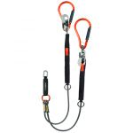 Image of the Heightec ELITE Twin Lanyard Double clip back for overhead lines 1.75 m