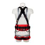 Image of the 3M PROTECTA E200 Comfort Belt Style Fall Arrest Harness Black, Extra Large with quick connect chest connection
