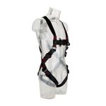 Image of the 3M PROTECTA E200 Standard Vest Style Fall Arrest Harness Black, Extra Large with Horizontal Leg Straps