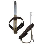 Image of the Buckingham BUCKLITE TITANIUM POLE CLIMBERS with CCA Gaff & Foot Straps