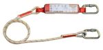 Thumbnail image of the undefined Protecta Sanchoc Shock Absorbing Lanyard Kernmantle Rope, Single Leg, 2 m with Scaffold Hook