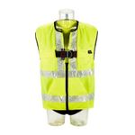 Image of the 3M PROTECTA E200 Standard Vest Style Fall Arrest Harness Black, Extra Large with hi-visibility vest