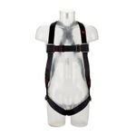 Thumbnail image of the undefined PROTECTA E200 Standard Vest Style Fall Arrest Harness Black, Extra Large with Pass-through Leg Strap Buckle