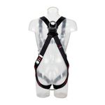 Image of the 3M PROTECTA E200 Standard Vest Style Fall Arrest Harness Black, Medium/Large with shoulder d-ring