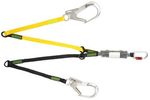 Thumbnail image of the undefined Tie-Back Forked Shock-Absorbing webbing with 2 scaffold hooks & 1 karabiner