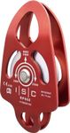 Image of the ISC Prussik Pulley Medium Single aluminium with load becket