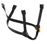 Image of the Petzl DUAL chinstrap for VERTEX and STRATO helmets yellow/black, extended